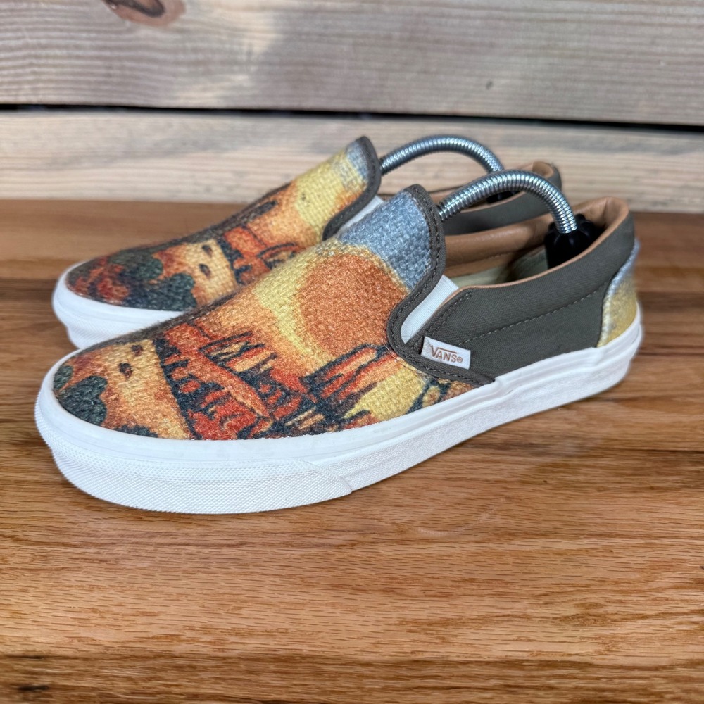 Vans Classic Slip-On Women's 8 Desert Sunset Cactus Woven Textile Shoes 721356